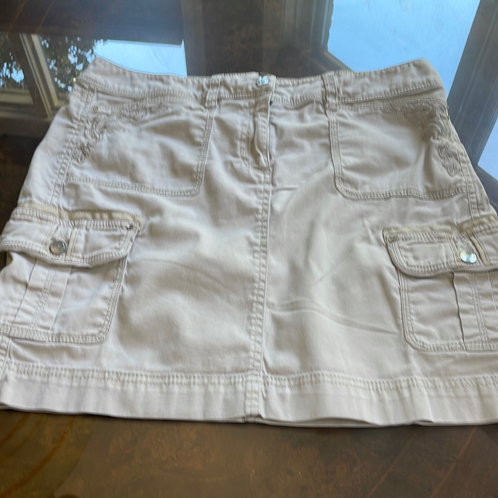 WHBM tan skirt size 8